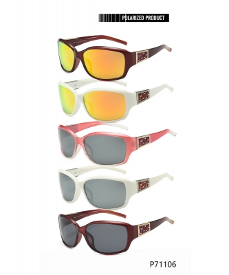 1 Dozen Pack of Designer inspired Women's Fashion Polarized Sunglasses P71106